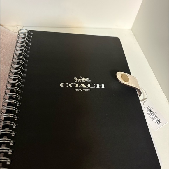 Coach Leather and Floral Canvas Patterned Notebook with Cover - Picture 4 of 5